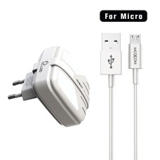 Зарядний пристрій MOXOM HC-02 + MicroUSB-кабель (Білий)